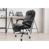 8 Point Massage Reclining Swivel Chair