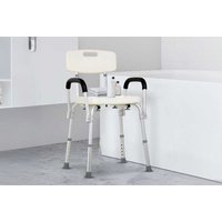 HOMCOM Adjustable Shower Bench
