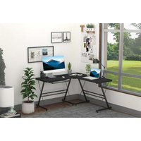 HOMCOM Office Gaming L Shaped Desk