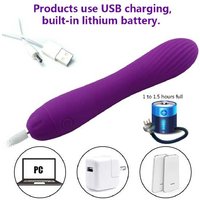 7 Mode Silicone Waterproof Vibrating Wand - Rechargeable, Discreet, G-Spot Stimulator | Wowcher