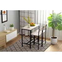 HOMCOM 3 Pcs Table Stool Set