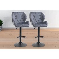 HOMCOM Fabric Bar Stool Set