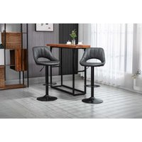 HOMCOM Adjustable Swivel Barstools