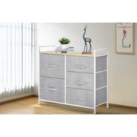 HOMCOM 5 Drawer Linen Storage Unit