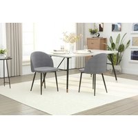 HOMCOM Contemporary Dining Chairs, Grey