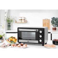 HOMCOM 16L Mini Oven, Adjustable, Wht