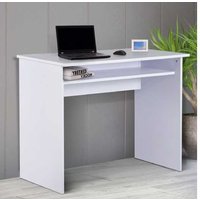 HOMCOM Writing Desk, Storage, White