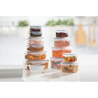 12-Piece Plastic Food Container Set