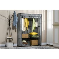 HOMCOM Portable Wardrobe, Light Grey