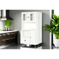 HOMCOM Kitchen Storage Cabinet, White