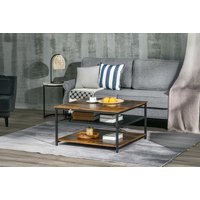 Industrial Console Table Storage Shelf