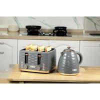 Grey Kettle & Toaster Set