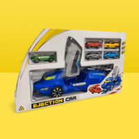 6pc Ejection Car Toy Set - Ages 3+, Imaginative Play, Durable, Multi-Colour | Wowcher
