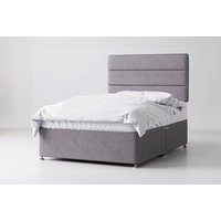 Grey Divan Bed Set with Headboard