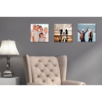 3 10x10" Square Photo Canvas Prints