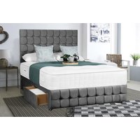 Chenille Velvet Divan Bed with Mattress