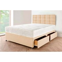Linen Look Divan Bed & Mattress