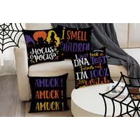 Halloween-Themed Throw Pillow Cover