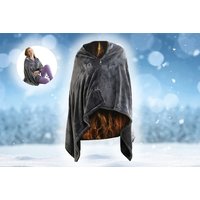 Faux Mink Wearable Electric Heated Blanket