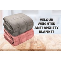 Velour Weighted Anti Anxiety Blanket