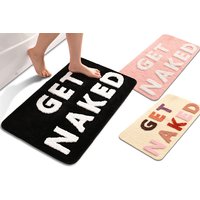 Super Soft Tufted Bath Mat with Slogan