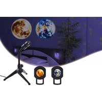 2-in-1 Moon Earth Projection Lamp