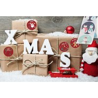 Merry Christmas Stickers Roll