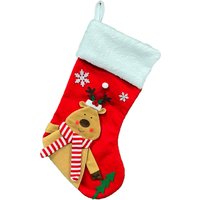 3D Character Christmas Stocking - Santa, Snowman or Reindeer - Large Hanging Mantelpiece Decoration | Wowcher
