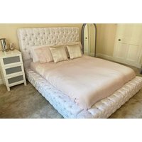 Cream Ambassador Bed Frame with Mattress