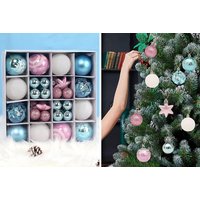 44 Pc Christmas Ball Ornament Set