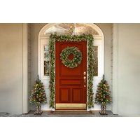 Prelit Artificial Christmas Wreath