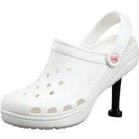 Unisex UK 8 / WHITE:Â High heel clogs | Wowcher