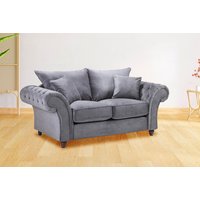Windsor Fullback Grey 2-Seater Sofa