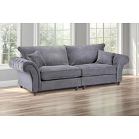 Windsor Fullback Grey 4-Seater Sofa