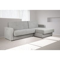 Grey Kair Corner Sofa Bed with Storage
