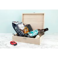 Personalised Wooden New Dad Survival Box - Custom Keepsake Christmas Gift | Wowcher