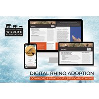 Digital Rhino Adoption Pack - Personalised Certificate, Fact Sheets & Photo - 3 Options - David Shepherd Wildlife Foundation - Ideal Gift for Conservation Supporters | Wowcher