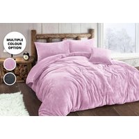 Luxurious Teddy Waffle Duvet Set