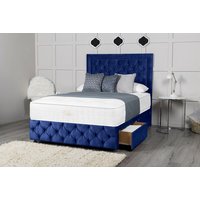 Barcelona Crushed Velvet Divan Bed Set