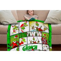 The Grinch Christmas Flannel Blanket- 5 styles, 4 Size Options!