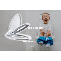 2-in-1 Adults and Toddlers Toilet Seat