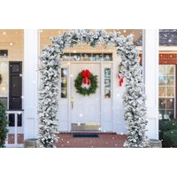 Indoor 8FT Flocked Christmas Tree Arch