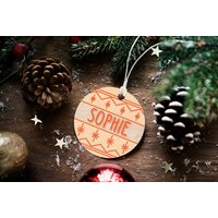Personalised Christmas Tree Decorations - 8 Styles