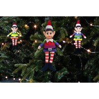 Rainbow Christmas Elf Pendant