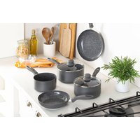 5-Piece Grey Non-Stick Ceramic Pan Set