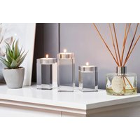 3Pc Crystal Candle Holder Set