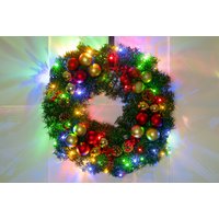 LED Christmas Wreath with Remote