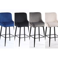 Vegas Velvet Barstools Set of 2 - 4 Colour Options!