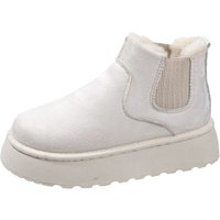 Unisex Beige Designer rm Faux Fur Lined Ankle Boots | Wowcher
