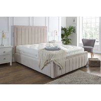 Arizona Cream Bed Frame with Optional Mattress - 4 Sizes!